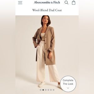 Abercrombie Dad Coat Light Brown Size Small Petite